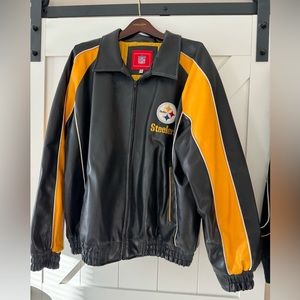 Leather Steelers Jacket